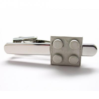 Silver Tone Fun Game Piece Tie Clip.JPG